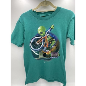 Vintage Logotel Alien Cosmic Ride 1997 Single‎ Stitch T Shirt Size Y2K Skate Big